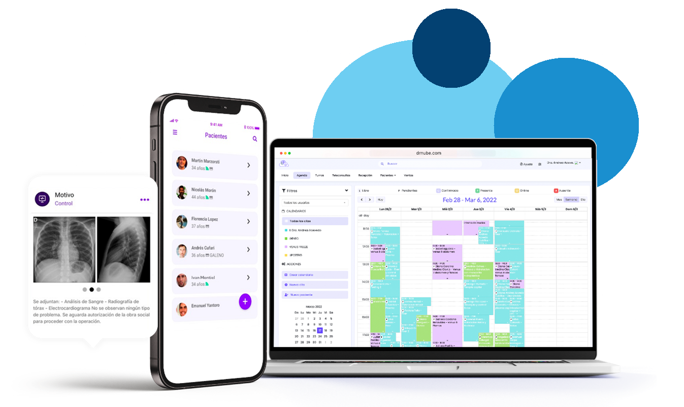Dispositivos con diferentes softwares jedy Health