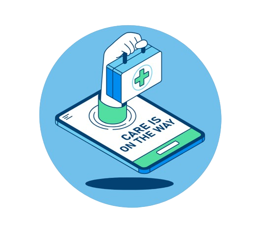 Botiquín de primeros auxilios digital, representando el software de telemedicina Jedy Health
